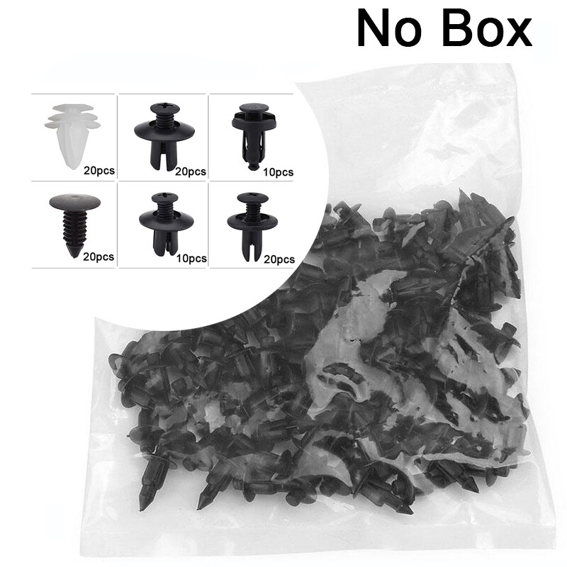 100pcs Car fastener clip bumper fender trim plastic rivet door panel