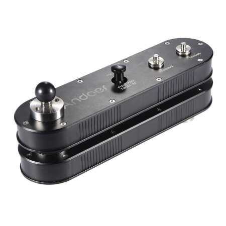 Andoer GT-V70 กล้องถ่ายรูปแบบพกพา Slider Panning และ Linear Motion ขยายได้ถึง 4 × ระยะทางสำหรับ GoPro ชุดกล้องถ่ายภาพ/สมาร์ทโฟน/ DSLR/ILDC Camera การบันทึกวิดีโอ