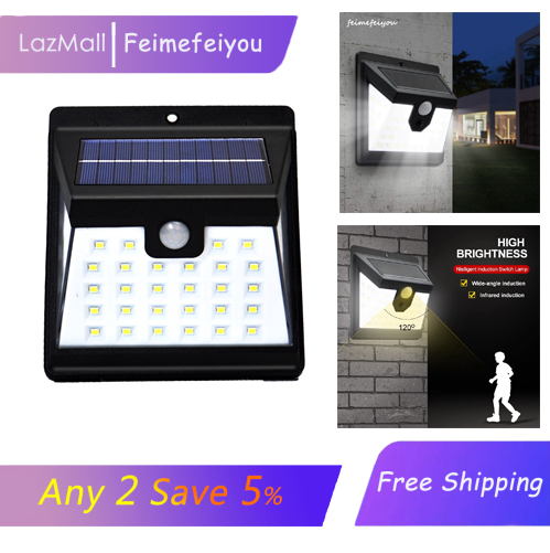 Solar LED outdoor light/ lampu solar, Three Sides Lighting, White light ...