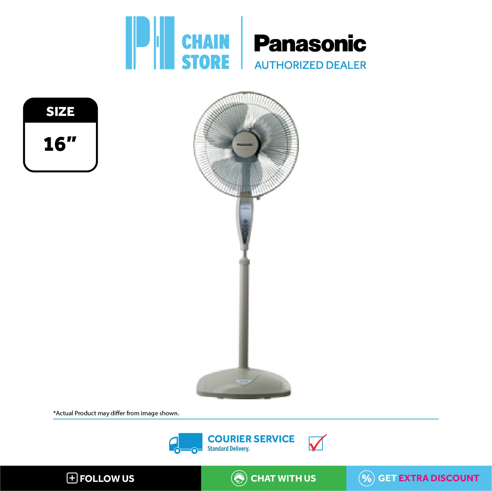 PANASONIC FMX405 40CM (16”) STAND FAN ( RANDOM COLOUR ) Lazada