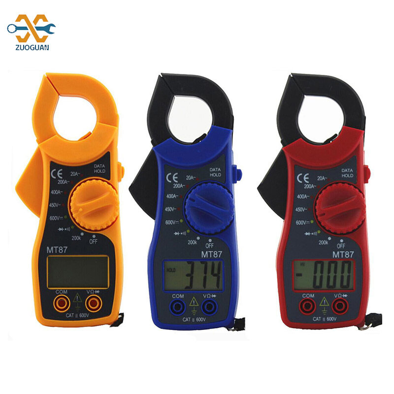 MT-87 Multimeter Clamp Voltage and Ammeter Measuring Resistance Voltage MT87 Clamp Current Meter Digital Clamp Meter