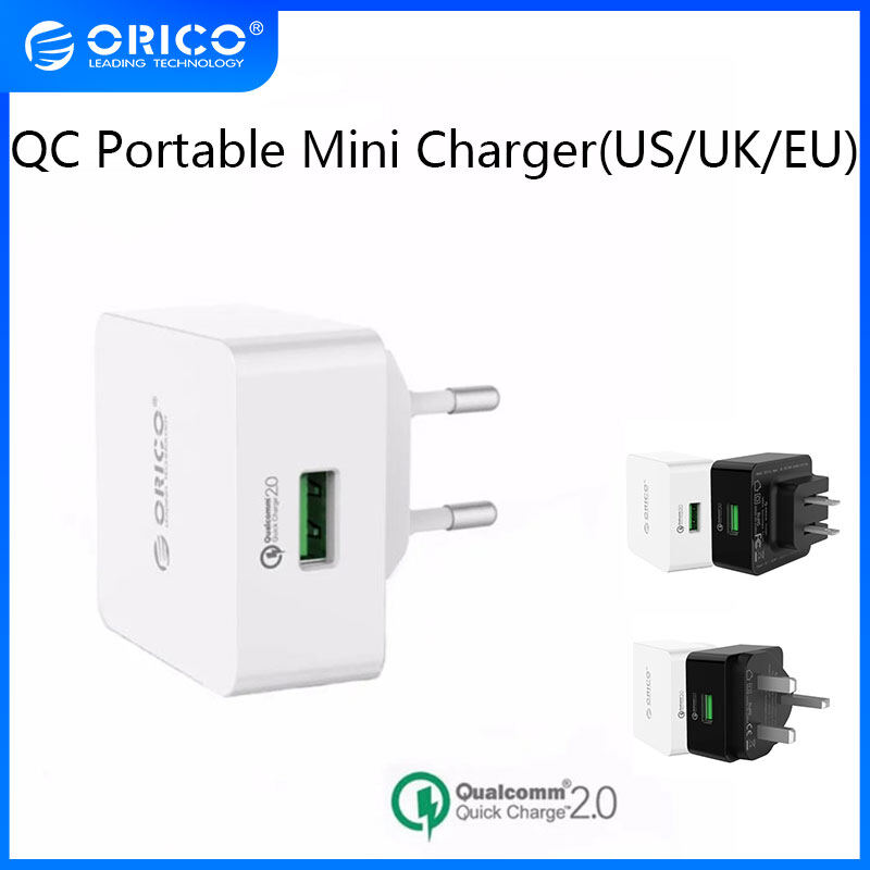 ORICO 18W Quick Charger USB Wall Charger Travel Adapter for iPhone  Samsung Xiaomi HUAWEI with Micro USB Cable