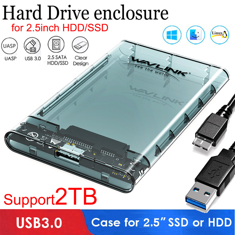 5Gbps Universal 2 5 Inch SATA I II III SSD HDD Hard Drive Enclosure 