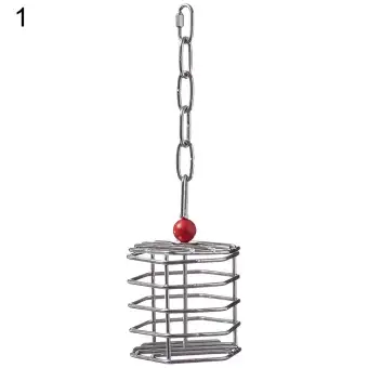 Accieey Bird Parrot Squirrel Feeder Cage Food Container Hanging
