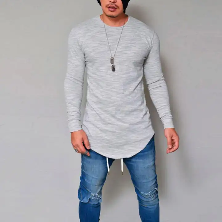 longline slim fit t shirt