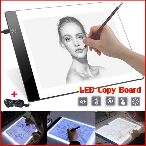 Sketching Animation Stenciling Ultra-Thin Adjustable USB Power Artcraft LED Trace Light Pad for Tattoo Drawing Portable A4 Tracing LED Copy Board Light Box Streaming