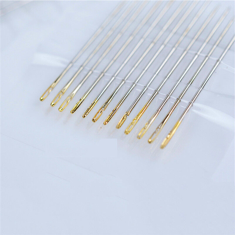 24 Chiếc Kim Khâu Tự Luồn-Các Loại Kích Cỡ-Chỉ Dễ Dàng-Mắt To