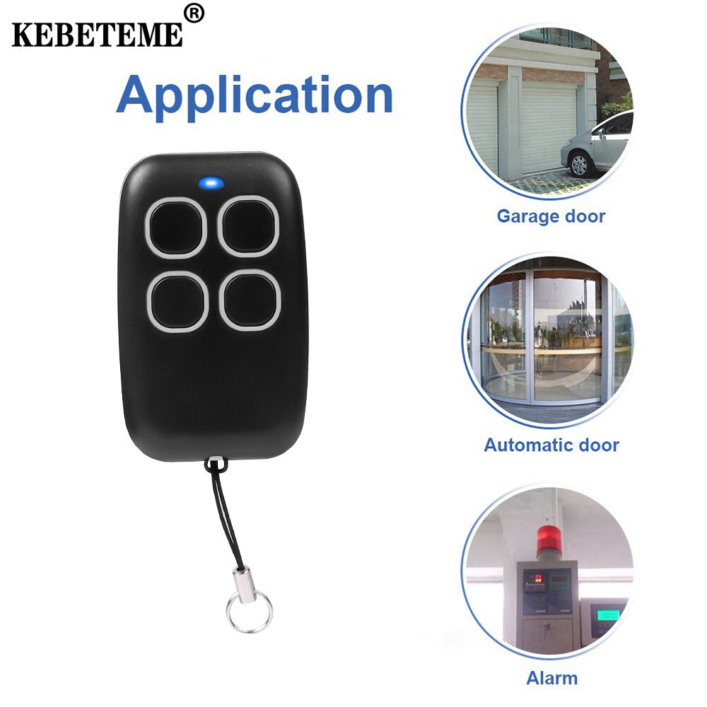 KEBETEME 433MHz Smart Copy Duplicator Remote Control 4 Buttons Garage Door Gate Remote Fixed Rolling Code Cloning 433.92MHZ Transmitter