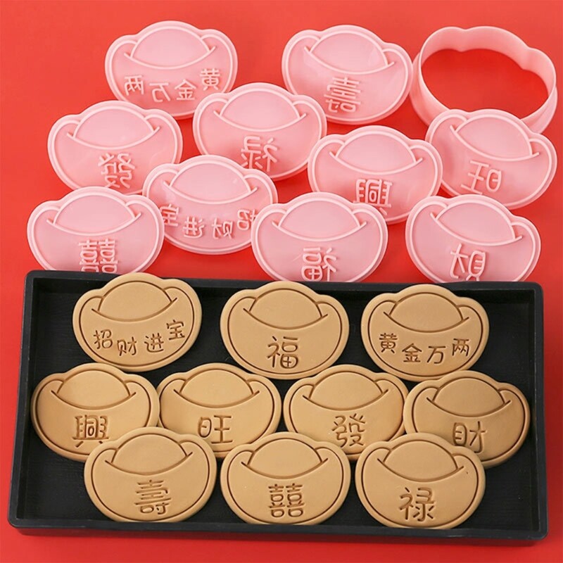 10Pcs Fondant Cake Candy Soap Molds DIY Baking Decorating Tools for Dessert Cake