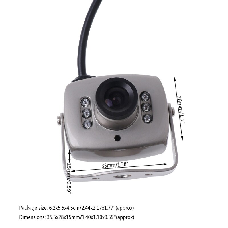 CCTV IR Wired Mini Camera Security Color Night Vision Infrared Video Recorder