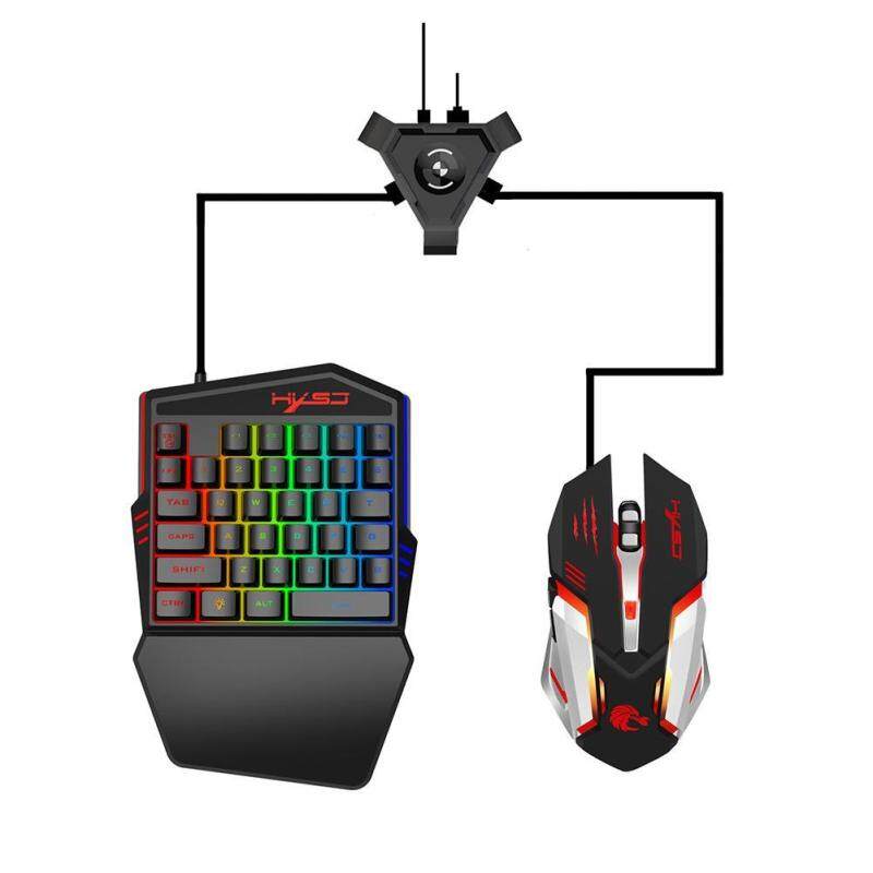 One-handed Keyboard S100 Optical Game Mouse Bluetooth 4.1 P5 Converter Adapter Set Singapore
