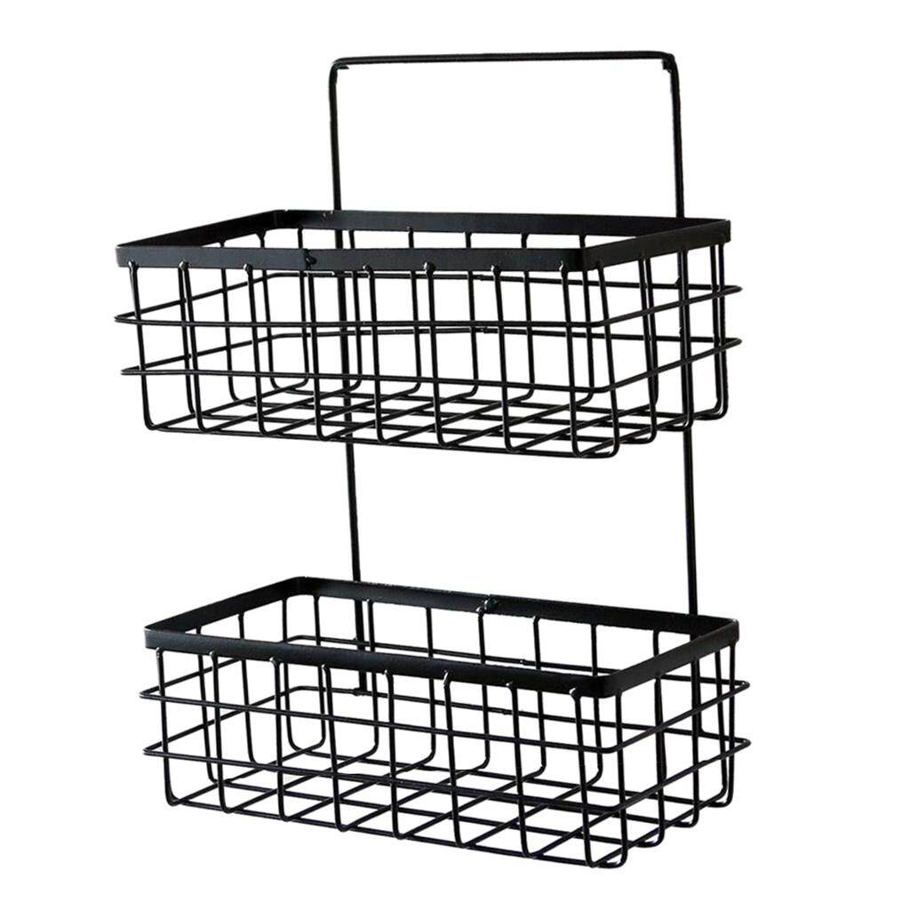 amleso Iron Bathroom Shelf Rack Bathroom Storage Basket for Home Bathroom Black review and price