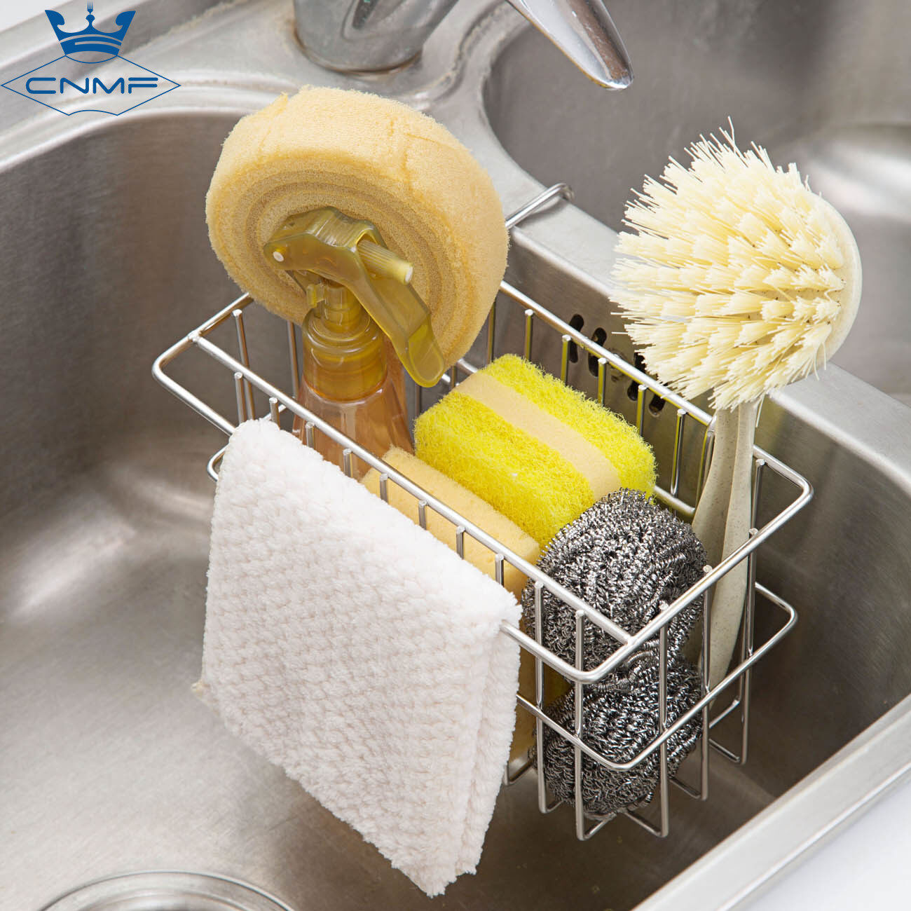 CNMF PP Desktop High-Capacity Durable Drain Wipe Storage Shelf Kitchen