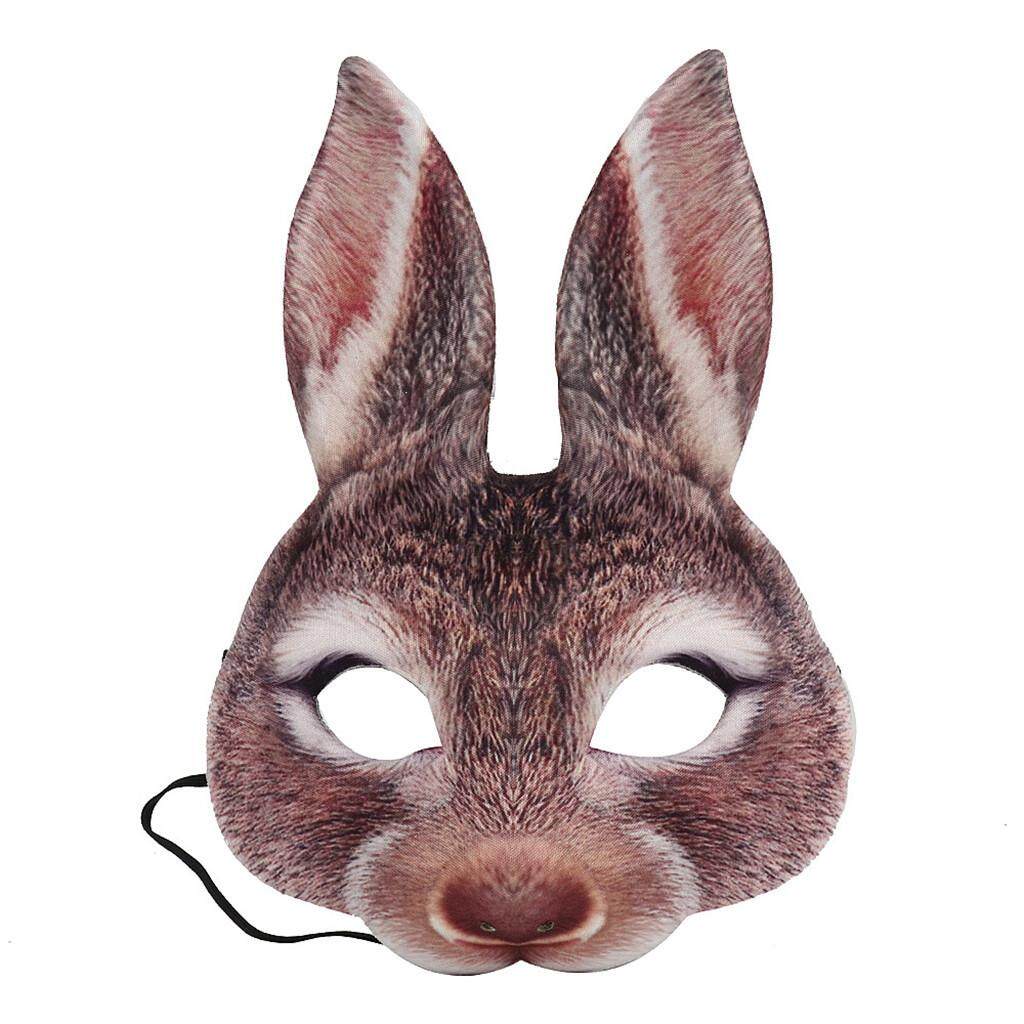 Personality Funny Costume Co Mask-Bunny Costume Animal Adult Costume Half Mask