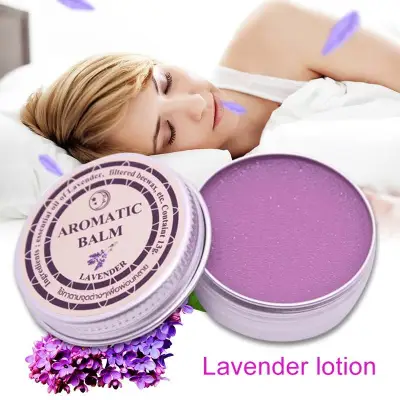 Lavender Aromatic Balm Help Sleep Soothing Cream Essential Oil Insomnia Care