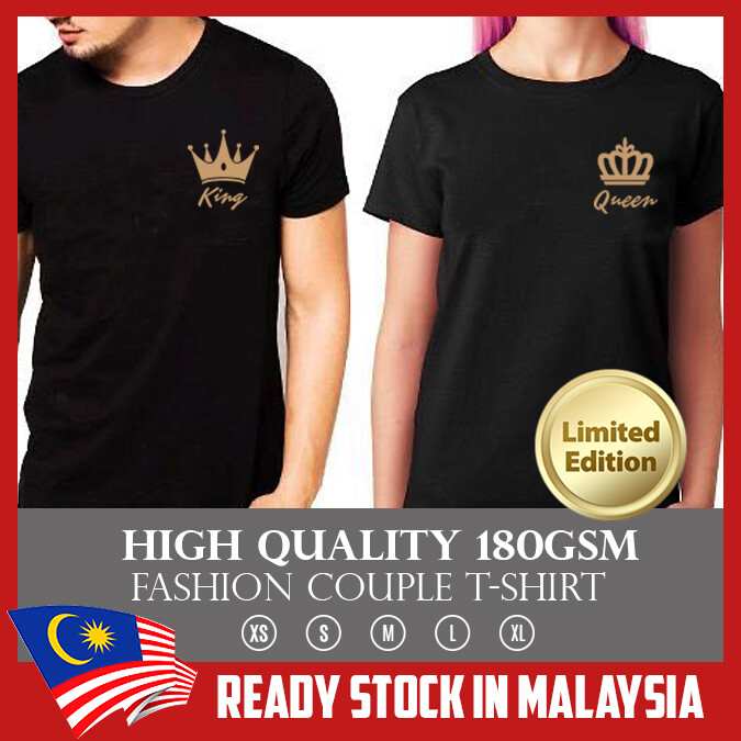 HIGH QUALITY COUPLE BLACK T SHIRT - ADD 