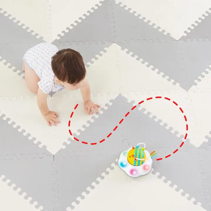 follow me bee crawl toy