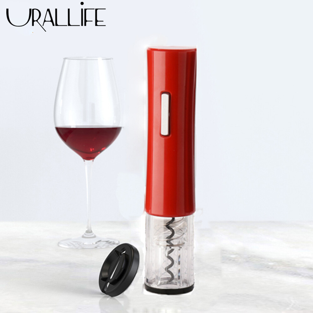 Uareliffe Electric Wine Bottle Opener With Foil Cutter Automatic Red Wine Corkscrew For Party Bar Wine Lover Portable Household Can Opener Kitchen Accessories Gadgets Bottle Openers