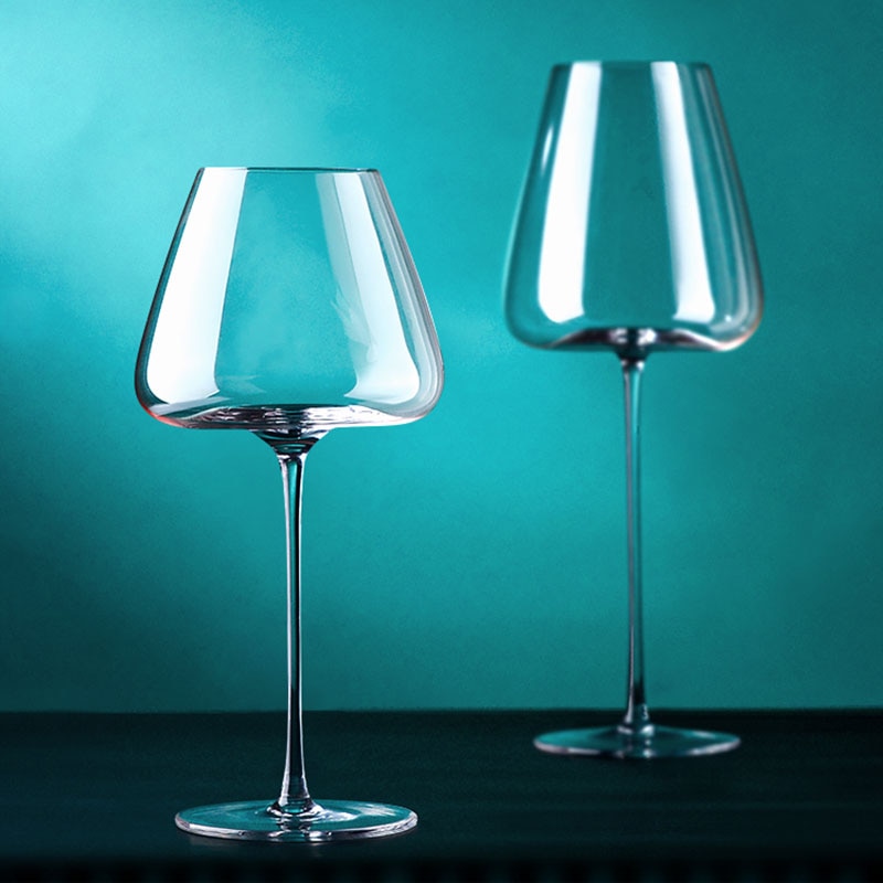 Bộ Ly Rượu Vang Đỏ Bordeaux Pha Lê Thủ Công Bình Rót Tại Nhà Cốc Ngoại Cỡ Sáng Tạo