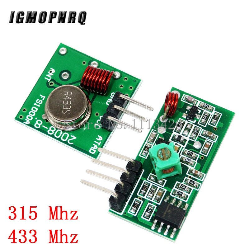 315Mhz/433MHz RF máy phát không dây mô-đun và bộ nhận 5V DC không dây cho Arduino Raspberry Pi/cánh tay/MCU WL Bộ tự làm