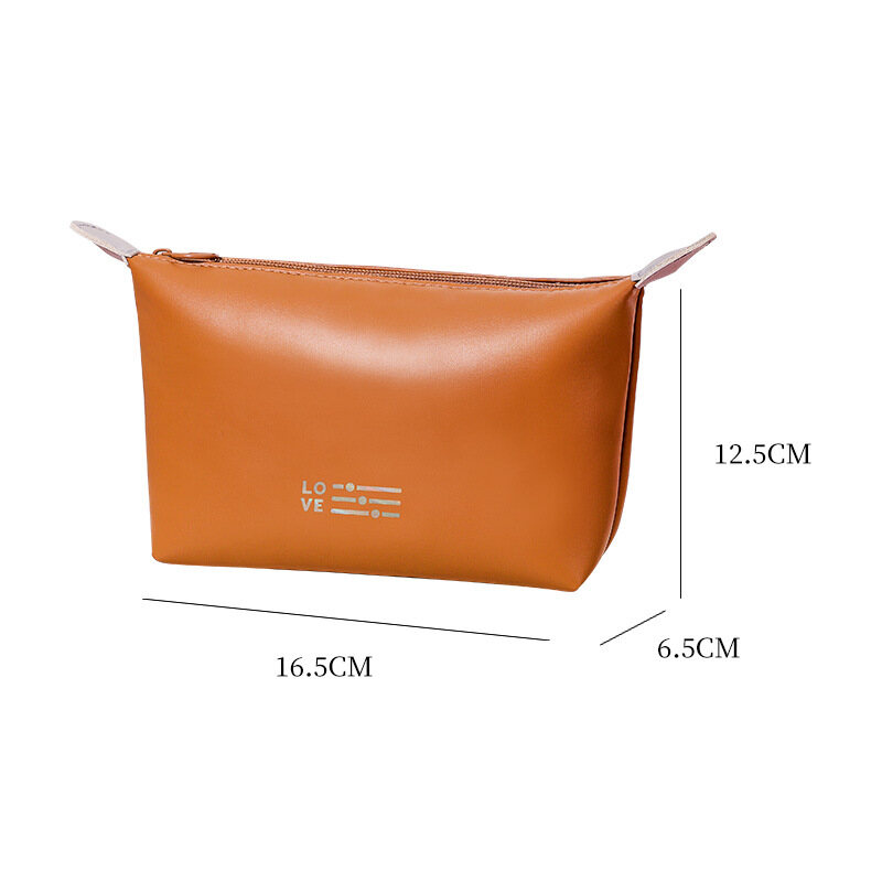 QFDI New makeup bag dumpling bag waterproof makeup bag Toiletry bag Convenient handheld storage bag candy color makeup bag