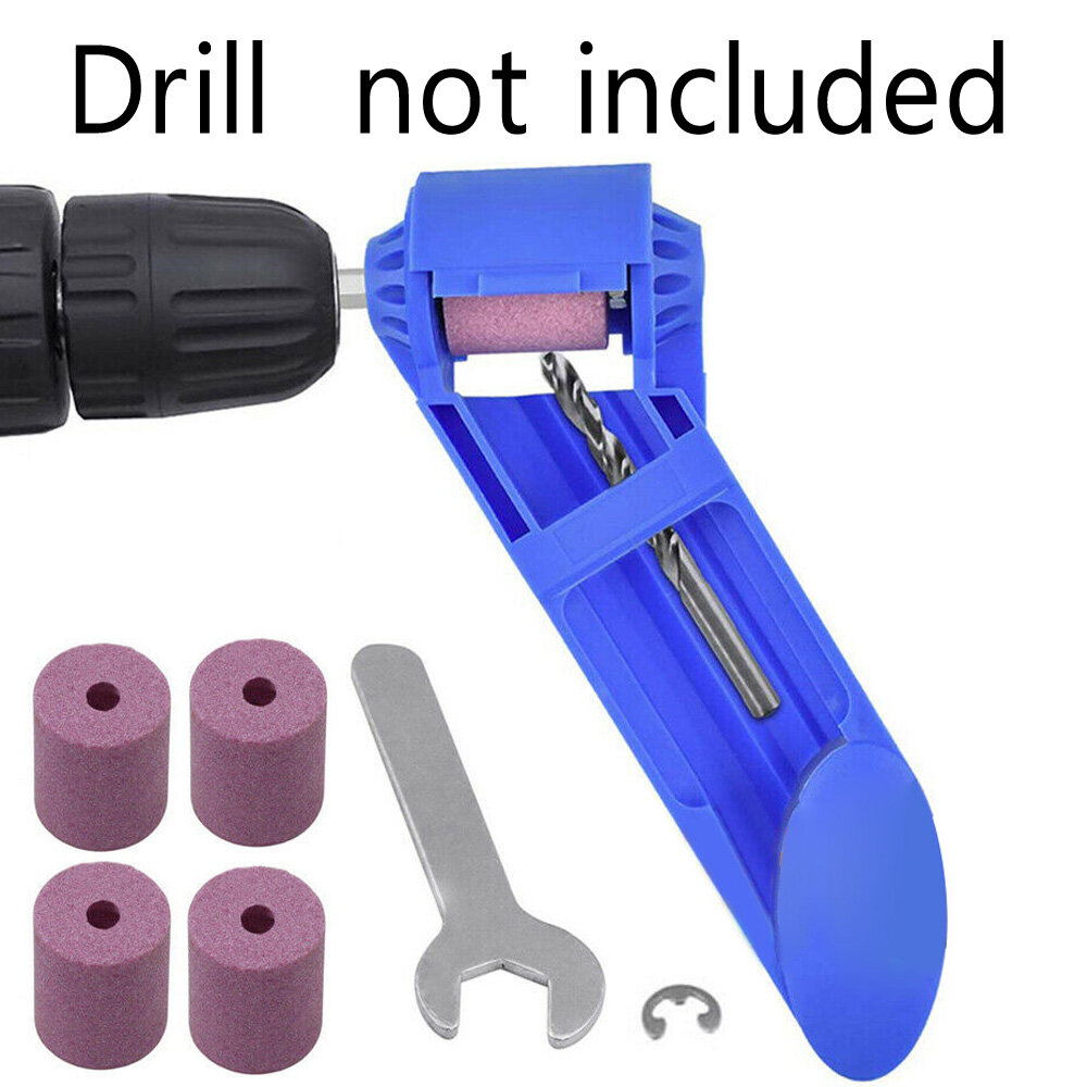 Toolstar Portable Drill Bit Sharpener Sharpening Tool Corundum Resisting Grinding Wheel Grindstone Accessories with Buckle
