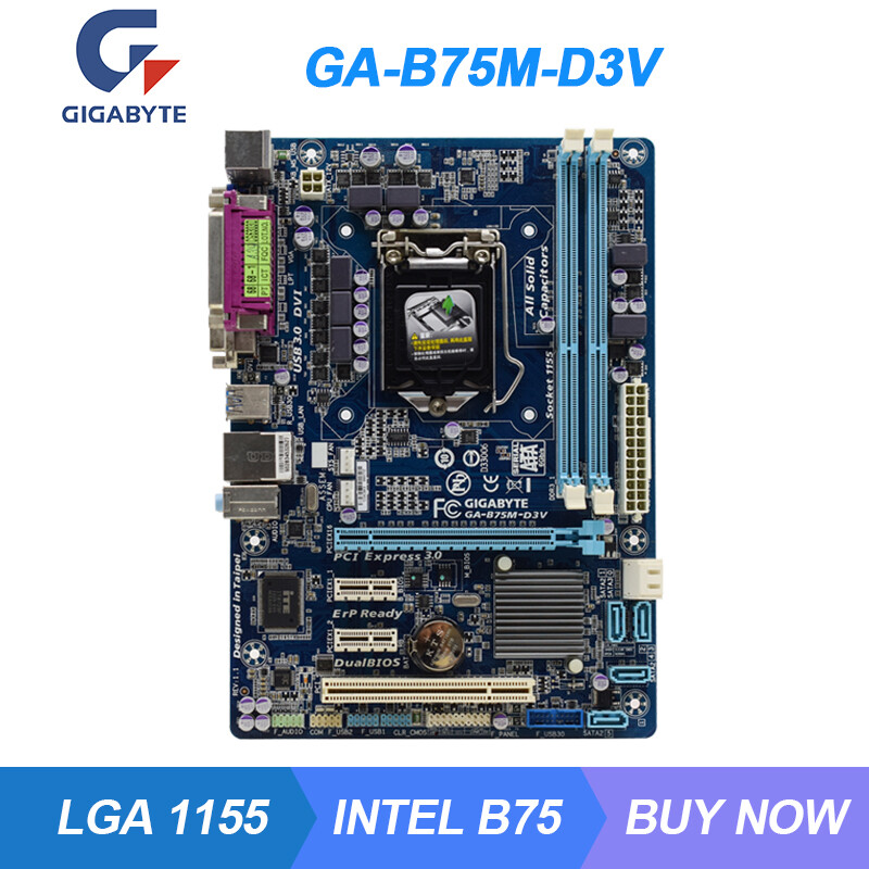 Hot Sale Socket Lga 1155 For Gigabyte Ga 5m D3v Desktop Motherboard 5 I3 I5 I7 Ddr3 16gb Micro Atx 5m D3v Pc Used Mainboard Lazada Singapore