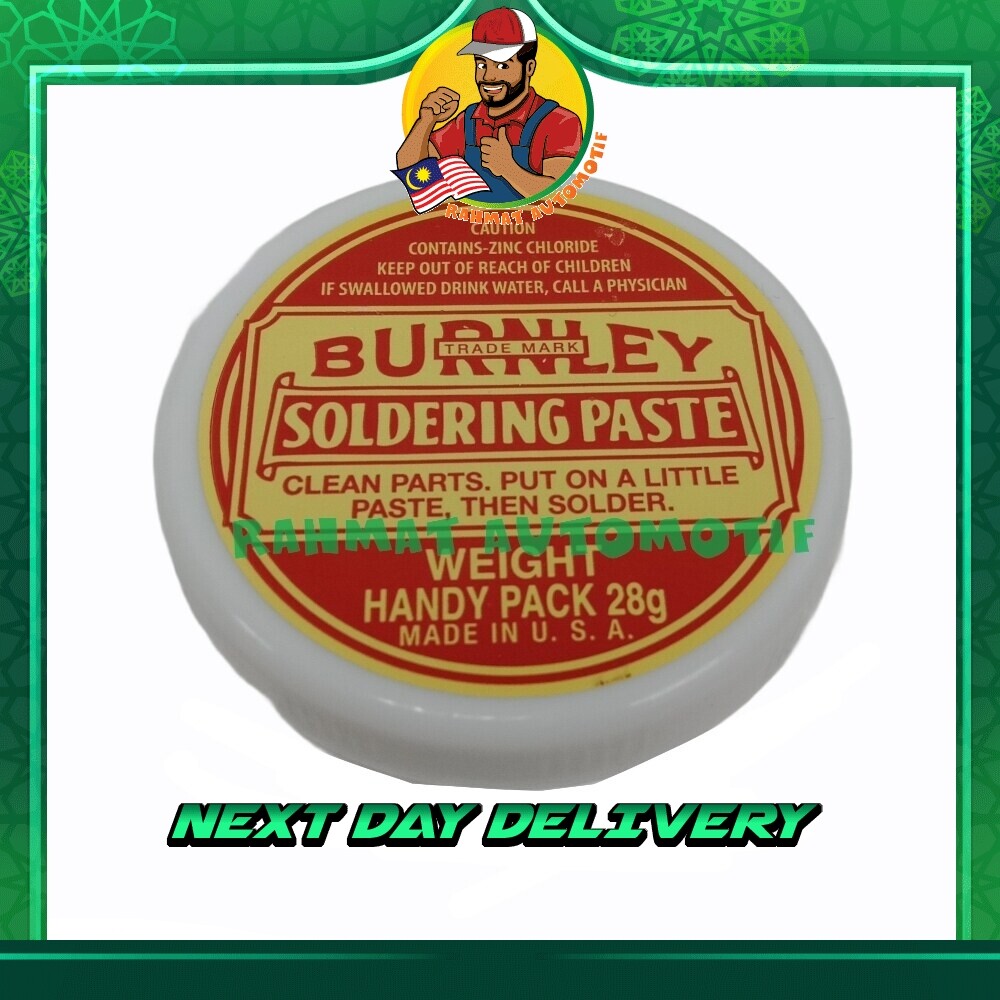 Original U.S.A Burnley 28g Soldering Paste Flux Minyak Solder USA