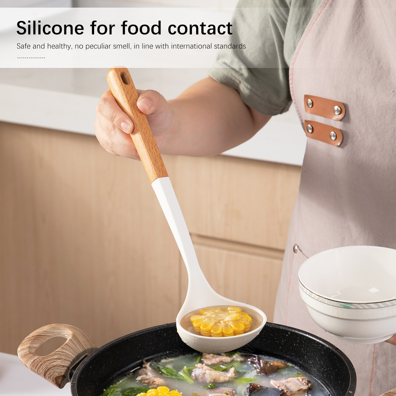 CNMF Silicone spatula set does not hurt the pan non-stick spatula