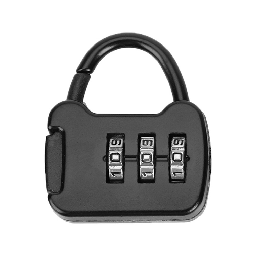 Zinc 3 Digit Code Combination Password Lock Mini Carrying Luggage Case Lock