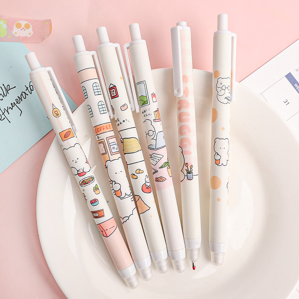 Kawaii Pens Press Gel Pen Erasable Pen for Stationery Office Accessories School Supplies