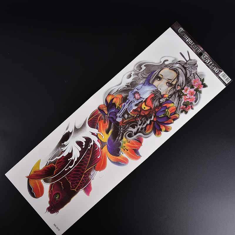 Dragon full arm waterproof temporary tattoos for cool men transferable sticker body art