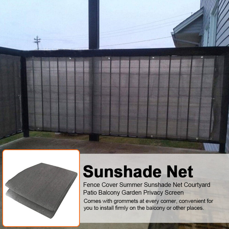 ElecyFor Fence Courtyard Patio Decoration Accessory Balcony Garden With Ties Privacy Screen Swimming Pool Sewing Buckle Summer Breeze Outdoor Awning Sunshade Net