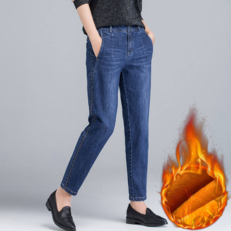 elastic women's jeans