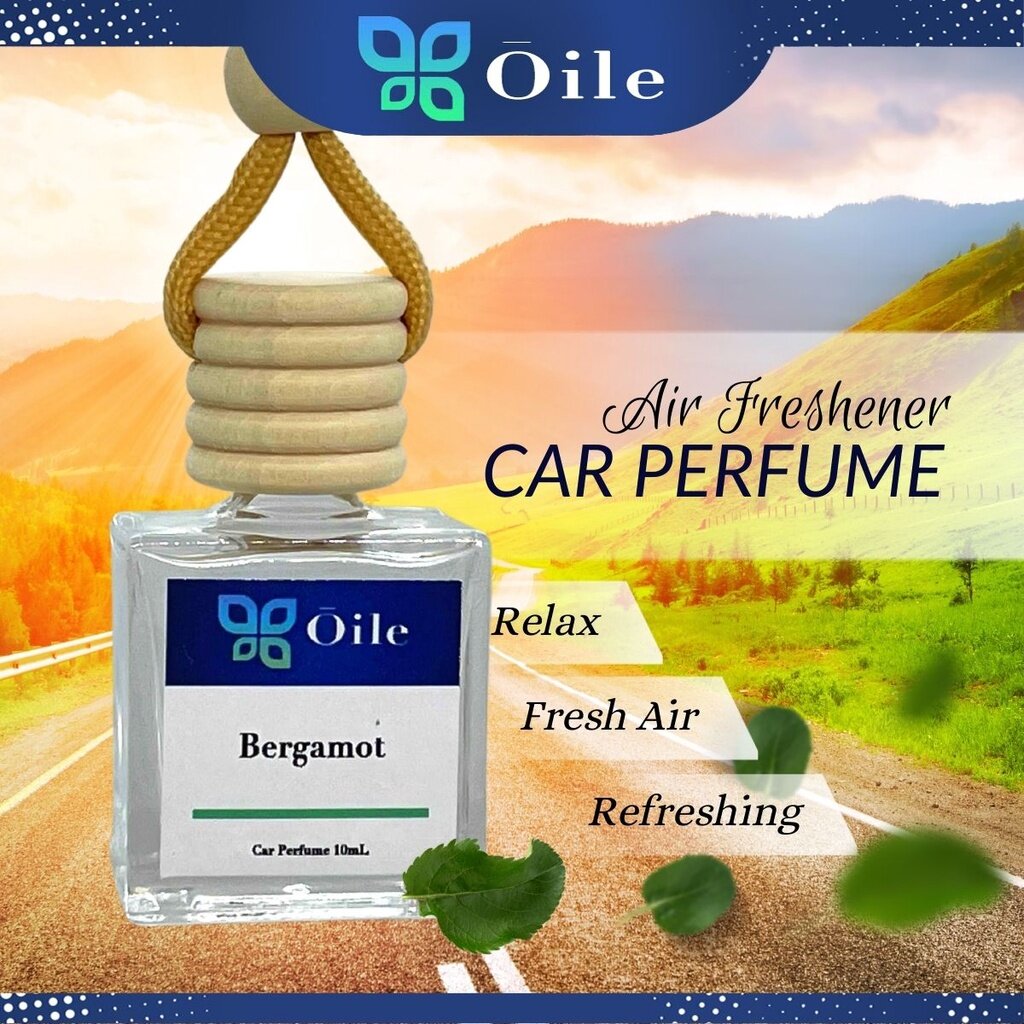 BERGAMOT Car Perfume 10ml Air Freshener Essential Oil Scented Liquid