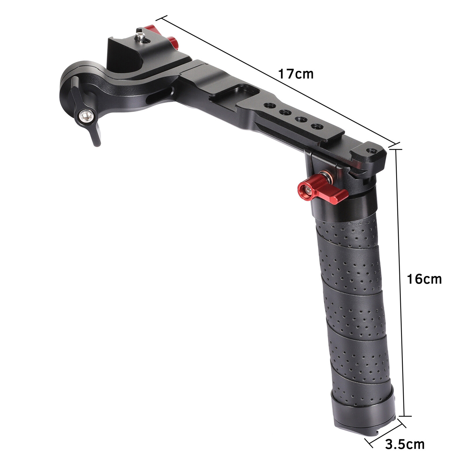 Andoer Tay Cầm Bằng Nhôm Với Lạnh Giày, Thay Thế Giao Diện Phổ Thông 1/4 3/8 Dành Cho DJI Ronin S 2 / Ronin SC 2 Gimble