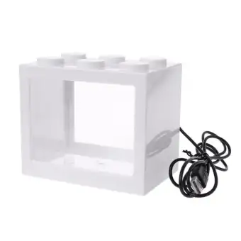 Blackhorse New Mini Clear Usb Led Goldfish Betta Fish Tank