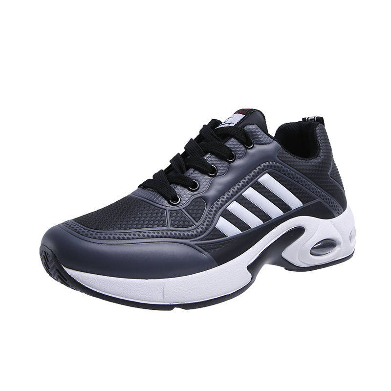 Moai Leather-topped Sneakers Men's Korean Fashion School Running Shoes Casual Shoes