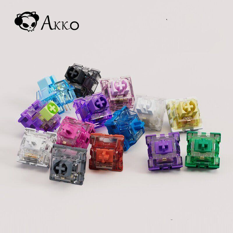 Akko CS chuyển đổi cho bàn phím cơ tuyến tính xúc giác tùy chỉnh Tự làm máy tính chơi Game hot-swappable phụ kiện chuyển mạch ngang dọc DIY