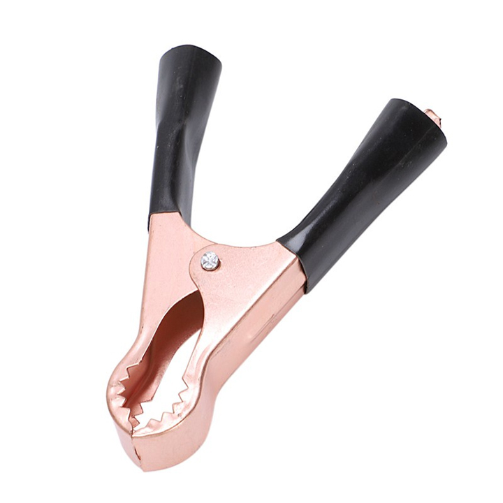 Kẹp Cá Sấu, Ắc Quy 10.5x6 cm (1 Cặp Đỏ Đen)