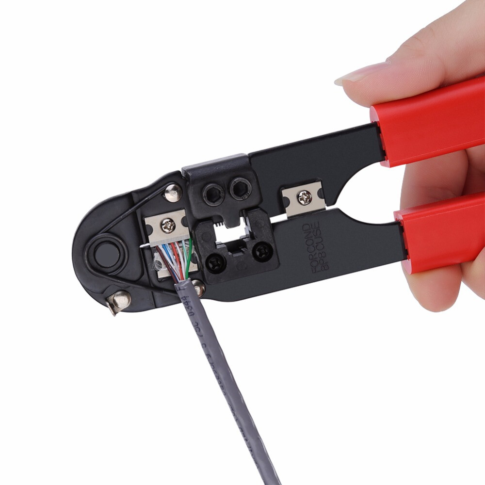 Crimping Cutting Striping Networking Wire Tool Kit Crimper Stripper for 8P8C RJ45