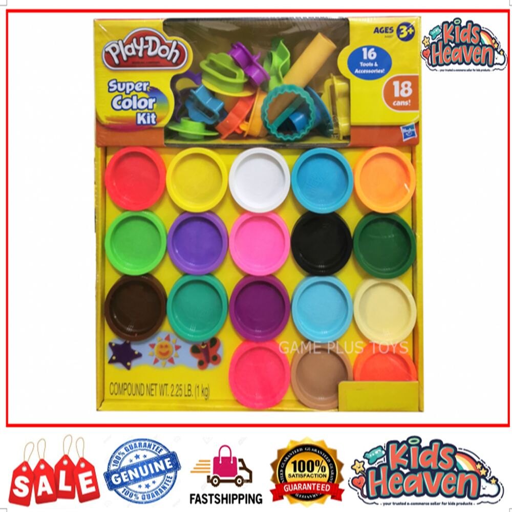 Kids Play Doh Super Color Kit Hasbro-Play-Doh Mini Color Pack 1×4