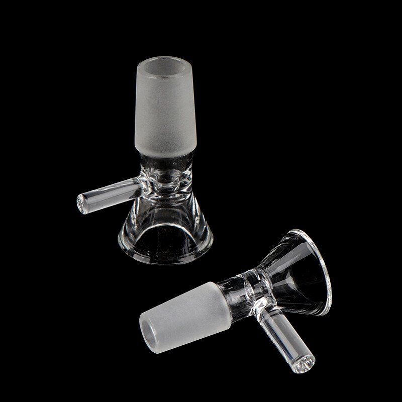 Refreshing Laboratory Glassware Borosilicate Handle Funnel Type Bowl Chemistry 14mm/19mm
