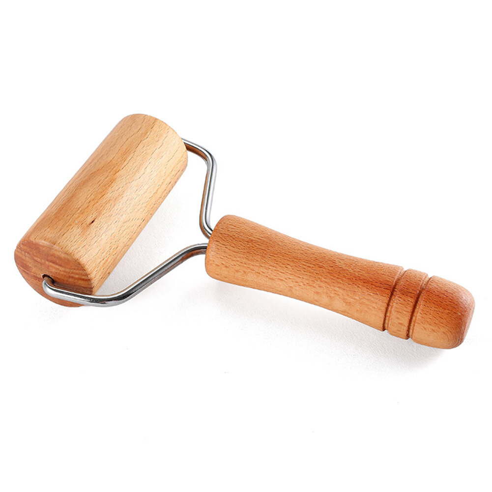 Terylin Wooden Rolling Pin Push Dough Roller Fondant Cookie Pizza Kitchen Baking Tool