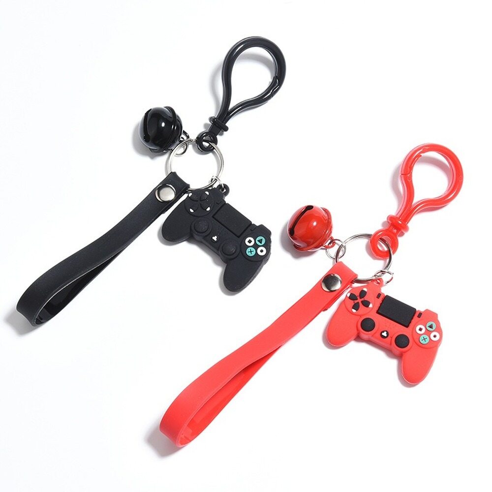 EKLEVA Creative Video Game Handle Keychain Simulation Joystick Model Key Chain Ring Pendant Men Women Couple Key Holder Trinket Gift