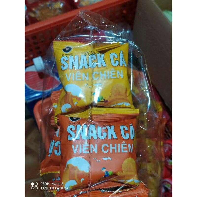 Bịch 60 gói snack cá viên chiên giòn ngon