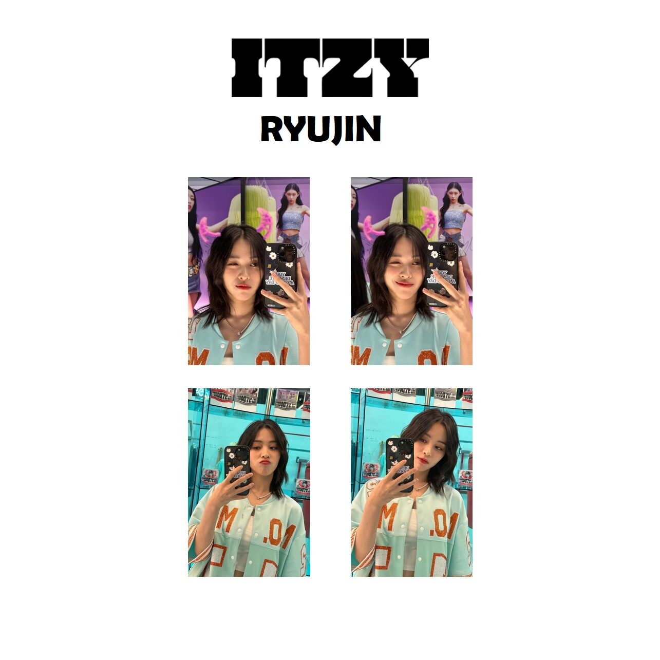 4-pc ITZY Ryujin Selca Kpop Photocard (Part 2) | Lazada