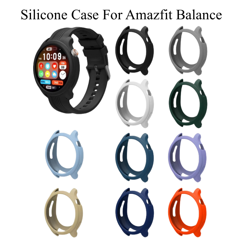 Silicon mềm trường hợp cho Huami AMAZFIT cân bằng bảo vệ màn hình khung giảm xóc bảo vệ vỏ bìa cho Amazfit cân bằng