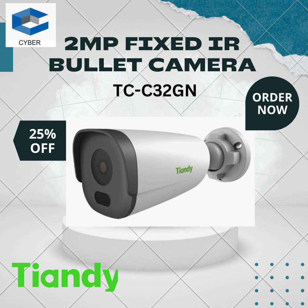 Tiandy 2MP Fixed IR Bullet Camera TC-C32GN | Lazada