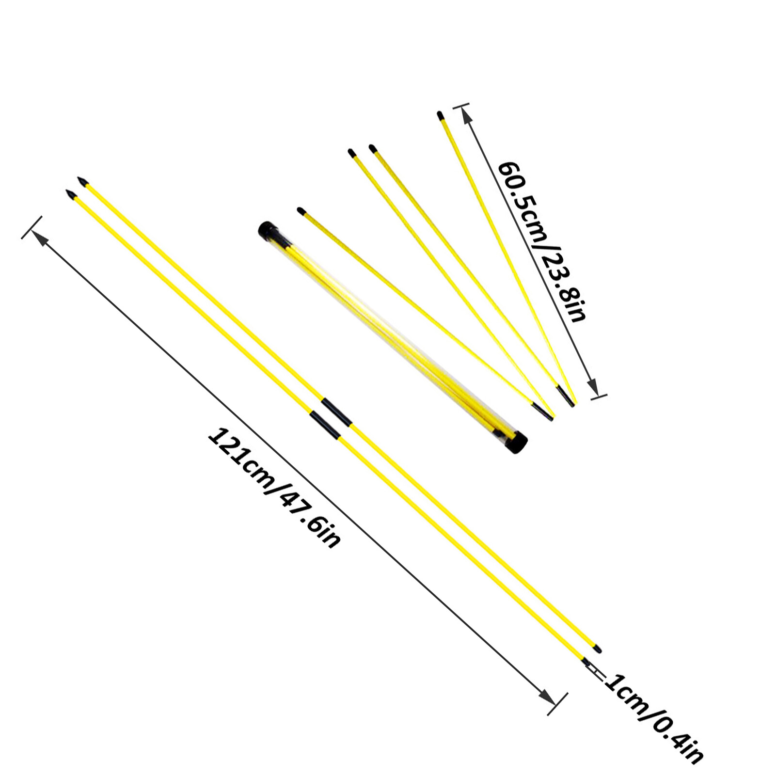 2pcs Folding Golf Alignment Sticks Golf Indicator Golf Training Equipment Accessories